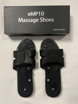 eMP10 Massage Shoes Black Adjustable Strap For Use With Tens Device (New In Box)