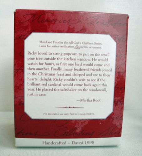 Black Americana Hallmark Keepsake Ricky All God's Children Ornament 1998 - Bild 2 von 6