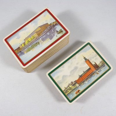 VINTAGE SPIELKARTENDECKS AKTIEB OBERG ESKILSTUNA SCHWEDEN 50er W073