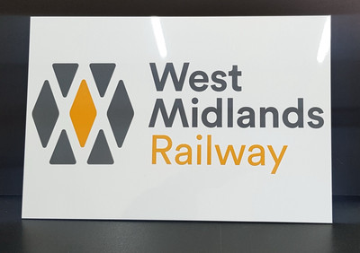 West Midlands Eisenbahn Schild Tafel