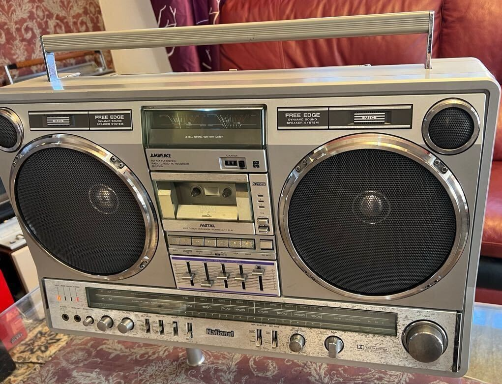 National Panasonic RX-5350 Vintage Boombox Radio Cassette player