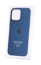 Genuine Apple iPhone 13 Pro Max Silicone Case MagSafe Abyss Blue