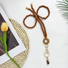 Wood Beaded Lanyards for Id Badges Set,Boho Teacher Lanyard for Keys  Keycha...