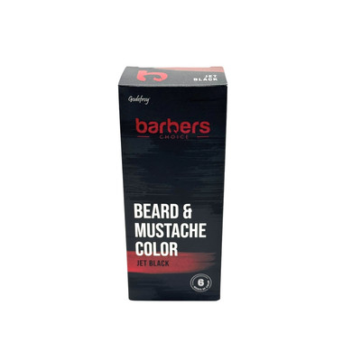 Godefroy Barbers Choice Beard & Mustache Dye for Men Jet Black 3 Application Kit