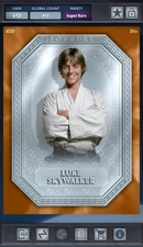 Luke Skywalker - Platinum Base Orange SR 600cc Star Wars Card Trader Foundry