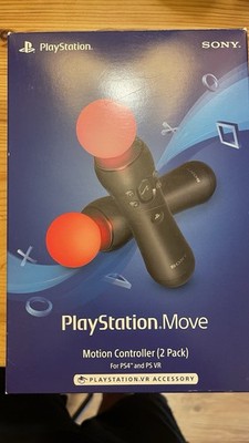 Sony PlayStation 4 Move Motion Controllers (2 Pack) PS4 PS VR - CIB / Just Dance
