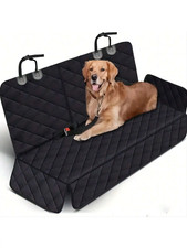 Waterproof Dog Car Seat Cover Back Seat Protector SUV Truck w 2 Seat Belts Set