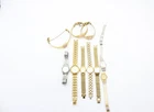 F x10 Vintage Seiko Ladies Quartz Wristwatches Including Gold Tone Etc