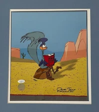 Chuck Jones Autographed "The Neurotic Coyote"  Limited Edition Sericel JSA COA