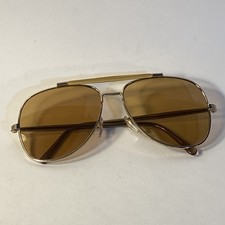 Vintage Aviator Sunglasses Made Taiwan 3688 c1960  s VG W/Case