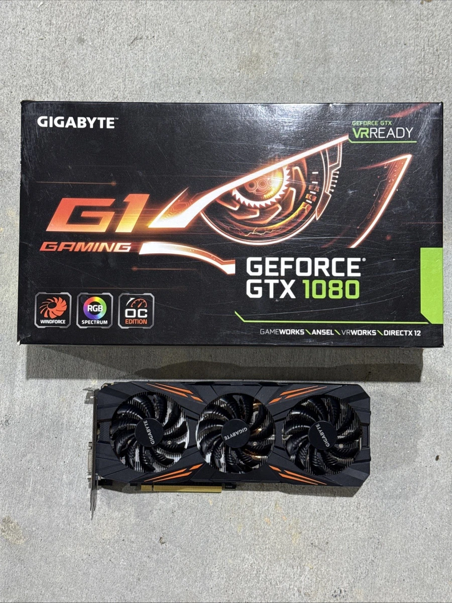25+ GIGABYTE NVIDIA GeForce GTX 1080 Computer Graphics Cards for