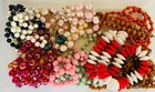 Vintage Costume Jewelry Lot - Mid-Century Mod Bead Necklaces, Lucite & Wood Boho