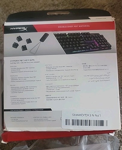 HyperX Double Shot PBT Keycap Set - Black - Picture 3 of 4