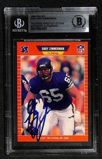 Gary Zimmerman Signed 1989 Pro Set Minnesota Vikings Card Beckett