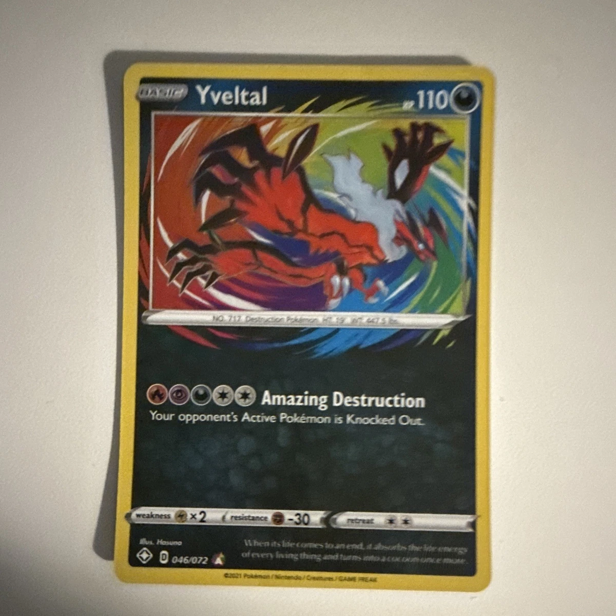 Yveltal 046/072 Shining Fates for sale | eBay