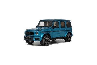 Mercedes G-Klasse G-Modell G63 AMG 2024 hellblau met Modellauto 1:18 GT Spirit