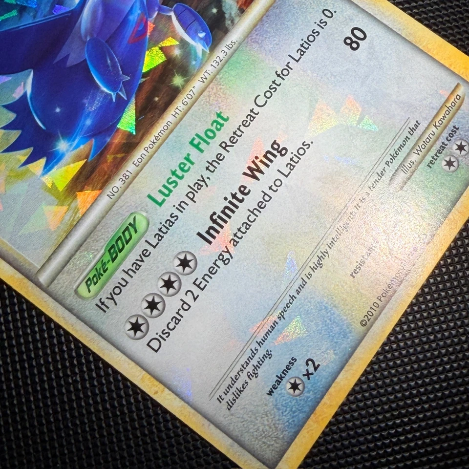 Pokemon TCG Latios HGSS11/25 HGSS Black Star Promos Holo Bleed NM Cracked Ice - Image 4 of 4