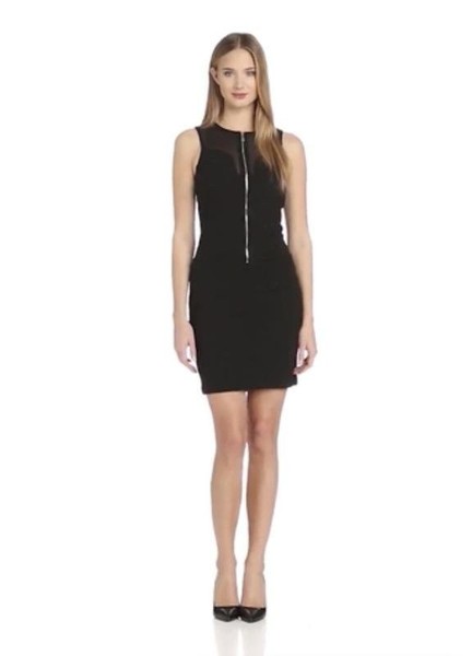 Women Diesel Dress Black Viscose 36