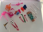 Vintage LOT BARBIE KEN SPORTS EQUIPMENT GOLF BAG, CLUBS SCUBA TANKS FINS SKIS