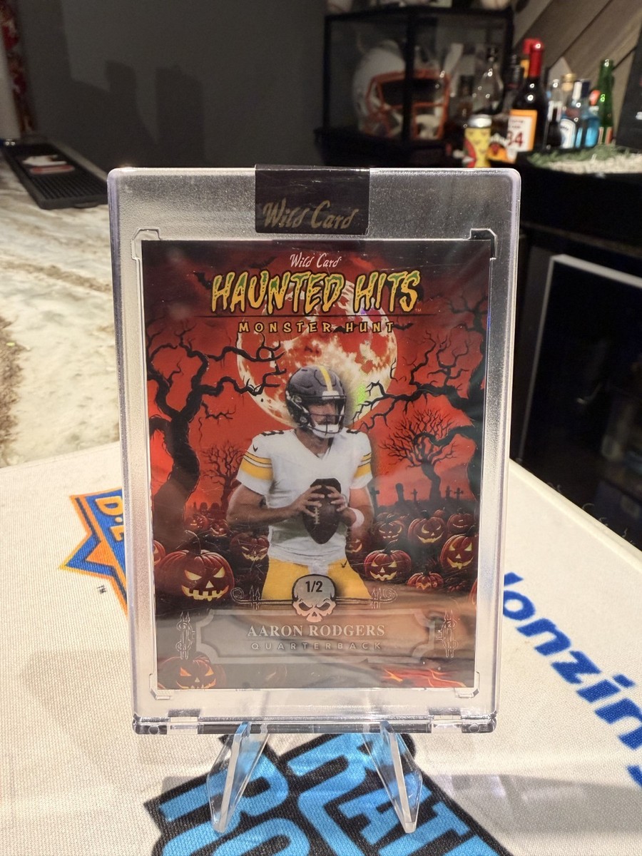 2025 WILD CARD HAUNTED HITS! 1/2 AARON RODGERS PITTSBURGH STEELERS