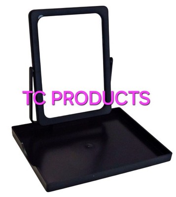 Mary Kay Folding Makeup Mirror & Tray Stand W/Mesh Zippered Bag 