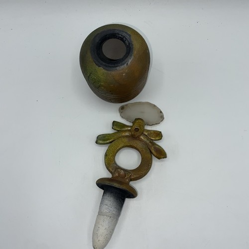 Asian Ceramic Vessel & Stopper Possibly For Snuff Or Ritual (M) - Picture 5 of 13