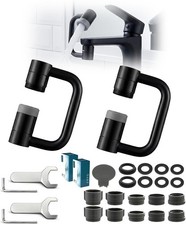 2 Pcs 1440  Rotatable Faucet Aerator Extension, U Shaped Shape Universal 360 