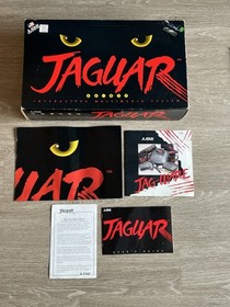 Atari Jaguar System Console Bundle Cybermorph Cartridge Original Box Inserts