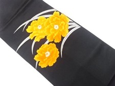 7798030: JAPANESE KIMONO JAPANESE NAGOYA OBI / WOVEN FLOWER