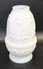 Vintage Milk Glass Two Piece Fairy Lamp HONG KONG 5 1/4" Tall