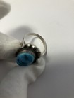 Vintage Marked Sterling Turquoise Silver Vein Ring Size 8 — photo 6