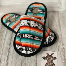 Sherpa Lined Slippers with Thin Rubber Soles