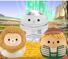 Wicked WIZARD OF OZ Squishmallows 8" Plush Lot of 3 Scarecrow Tin Man Lion NWT