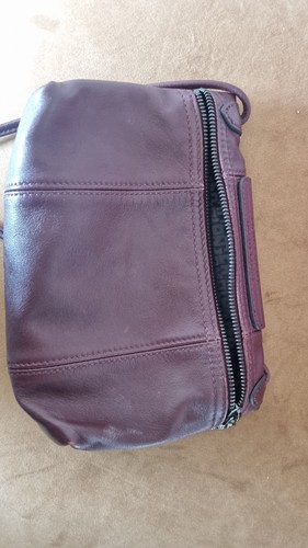 Longchamp Le Pliage Leather Shoulder Bag Crossbody Bordeaux Handbag Small - Picture 19 of 19