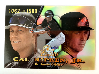 1999 Flair Showcase ROW 1 #8 Cal Ripken Jr HOF RARE PARALLEL /1500
