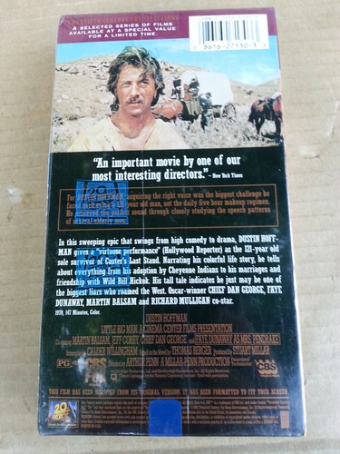 Little Big Man DUSTIN HOFFMAN sealed vhs - Picture 2 of 3