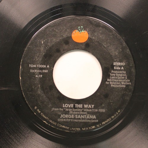 Soul 45 Jorge Santana - Love The Way / Sandy On Tomato