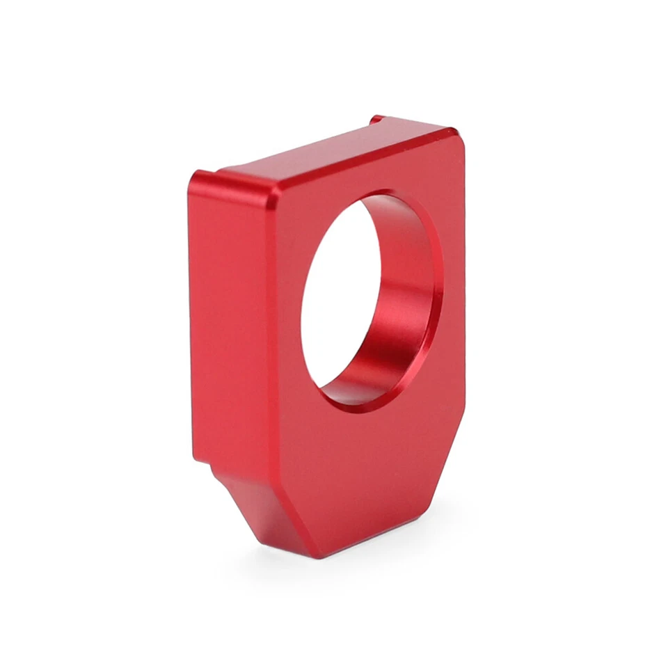 Ajustador de cadena de bloques de eje trasero CNC rojo para HONDA CRF250R CRF250X CRF450R 450L Foto 2 de 4