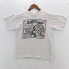 Vintage Estey Organ T-Shirt Men's Medium Gray Newspaper Ad Advertising USA Made