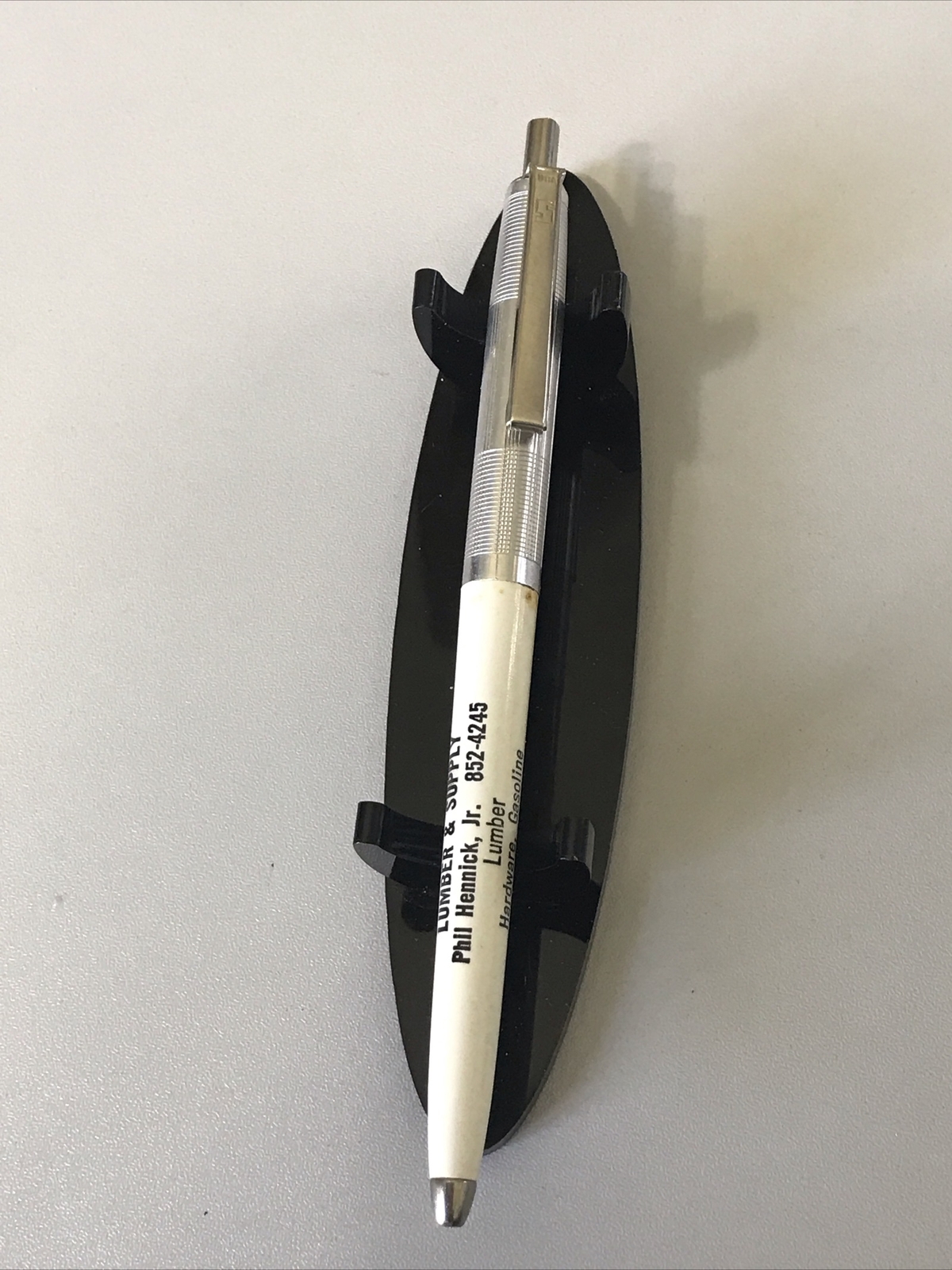 VTG Souvenir Ballpoint Pen Hennick Lumber & Supply Sharon Springs