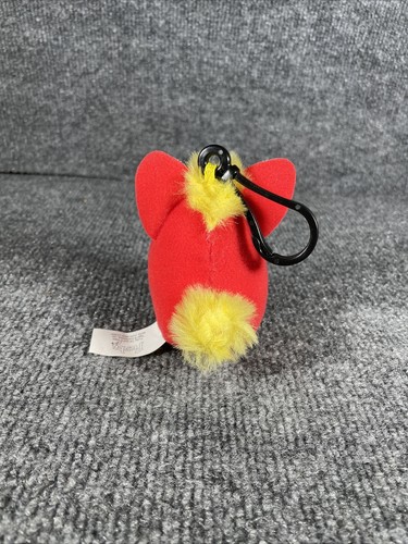 Furby tiger electronics vintage orange yellow 2000 mcd plush keychain - Picture 3 of 5