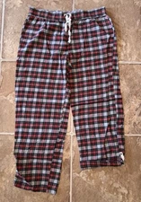 Gap Body Size Large L Flannel Pajama Lounge Pants Roll Up Hems Plaid