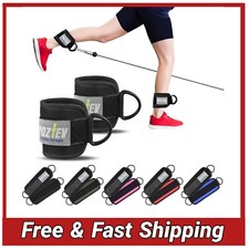 Adjustable Padded Ankle Straps for Cable Machines, Ideal for Glute  Leg Workout