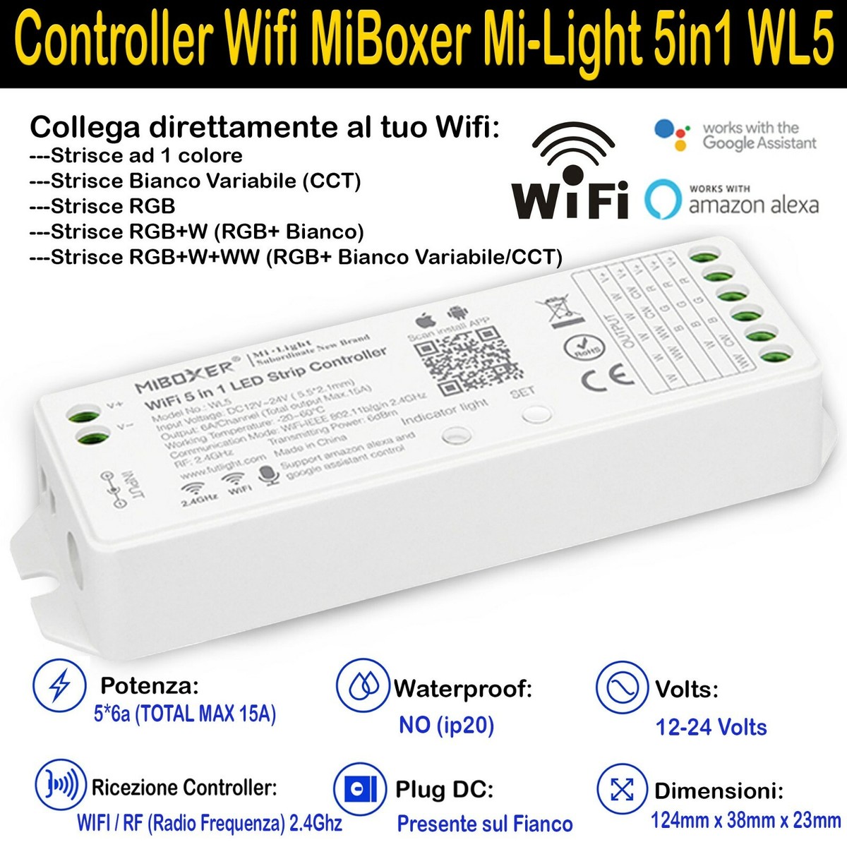 MiBoxer Mi Light WL-iBox1 Gateway 2.4GHz Modulo Per - Foto 4