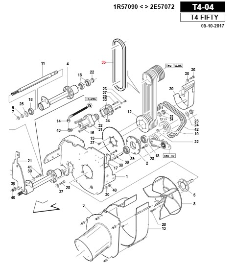 Cinghia Gianni Ferrari 00.17.00.0095 - Ricambio Originale Garantito