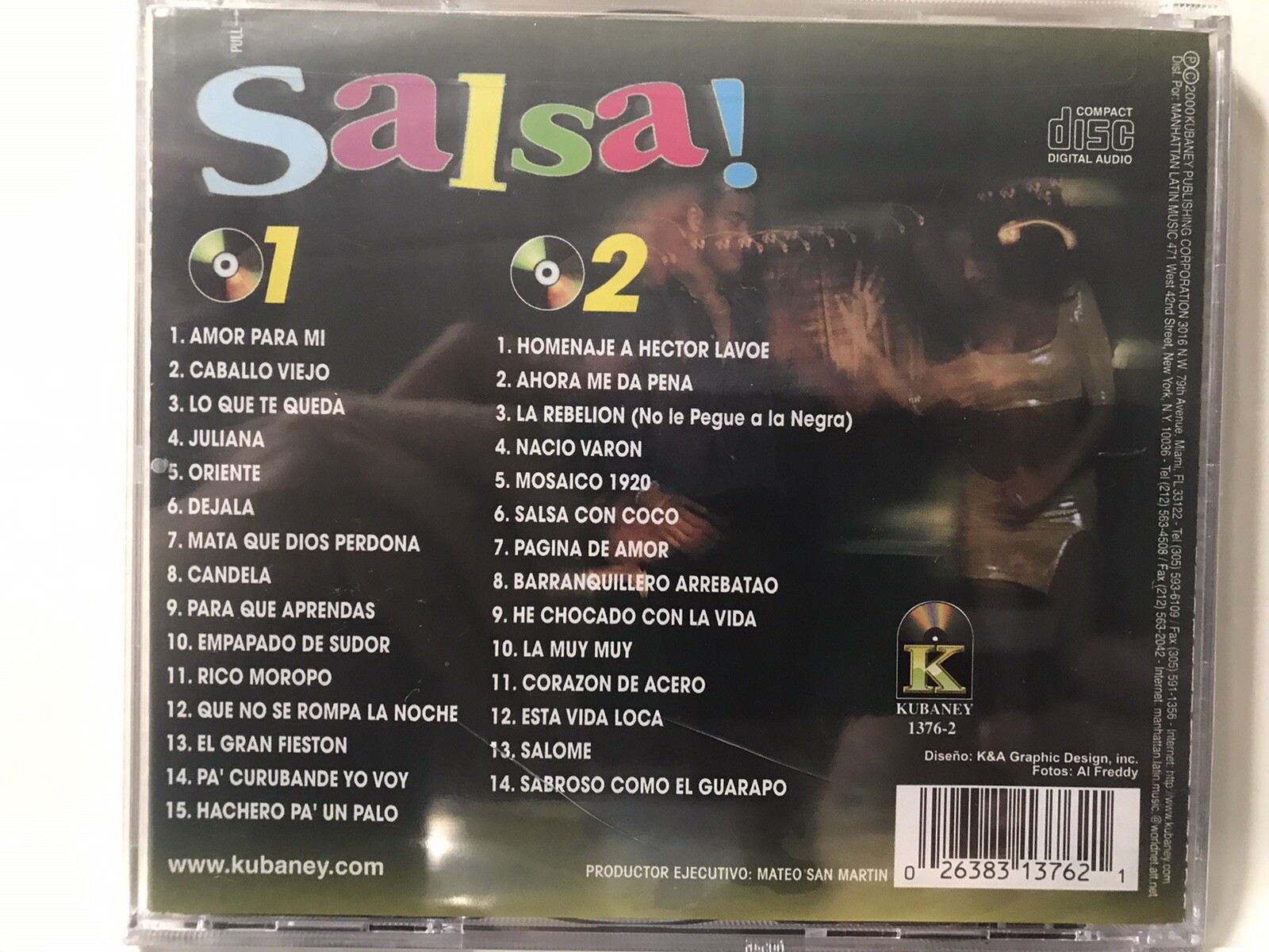 Rare 2CD Salsa Disco De Oro Johnny Ventura Tito Gomez Cabrera