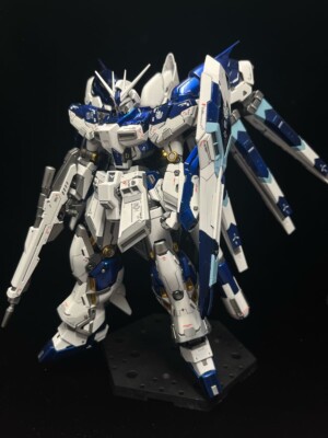 Custom RG 1/144 Hi-Nu Gundam (Beltorchika's Children) bemalt Fertigprodukt