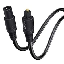 3ft Optical Cable Extension Toslink Extender Cable Male to Female Optical Audio