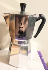 Bialetti 16oz 8 cup Moka Express Crusinallo Stovetop Coffee Espresso pot 10" H