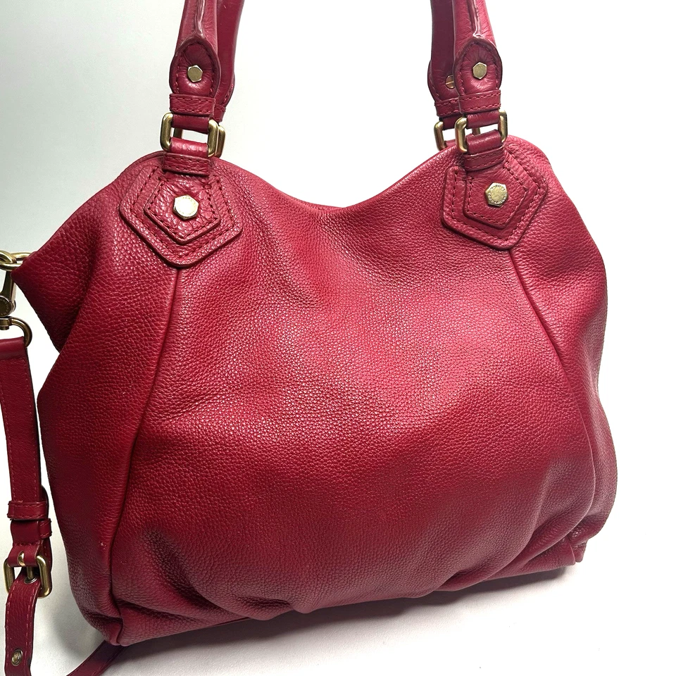 MARC by MARC JACOBS Classic Q Fran Leather Purse Red Leather Gold Hardware - Image 2 of 4